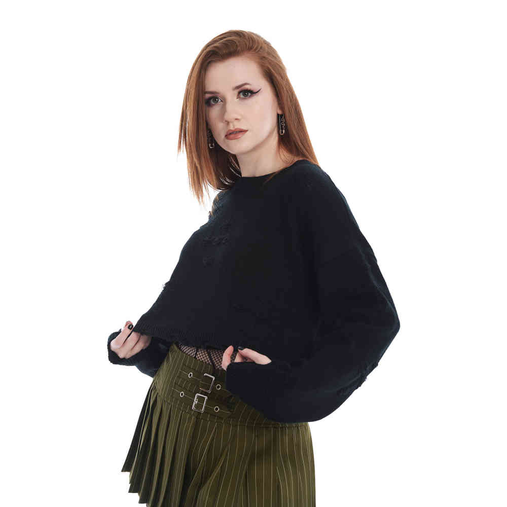 Banned - Onyx Bow Jumper - Black